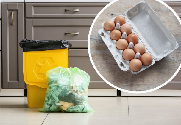 Gdzie wyrzucać opakowania z jaj i inne suche opakowania?