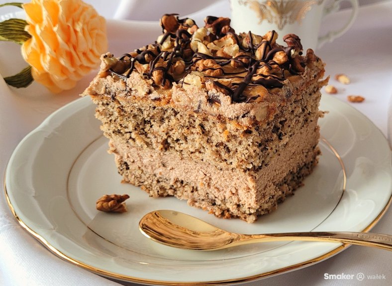  Ciasto orzechowe z kajmakiem 