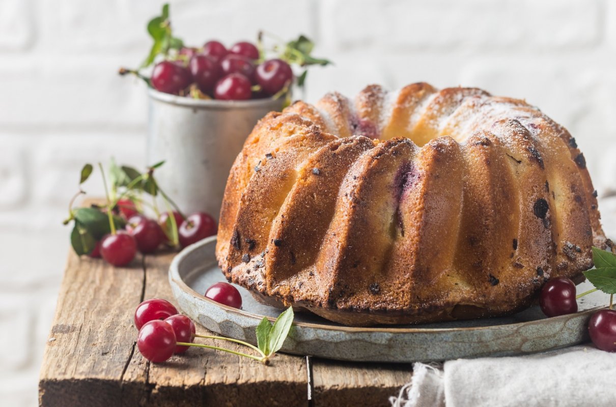 Babka z wiśniami