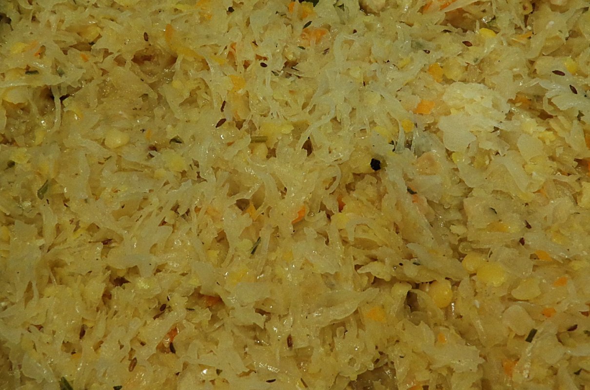 Kapusta z grochem.