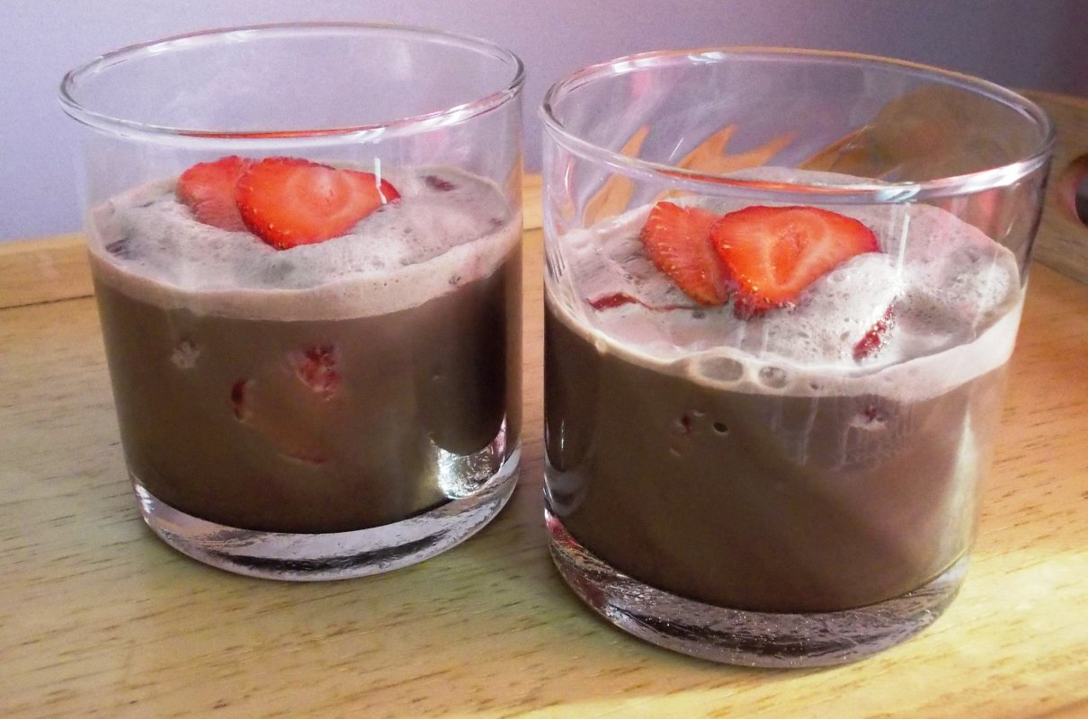 Duet kawowo truskawkowy