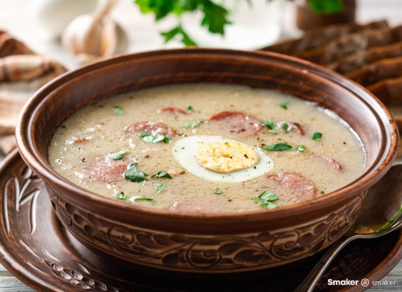  Barszcz biały na ogórczance 