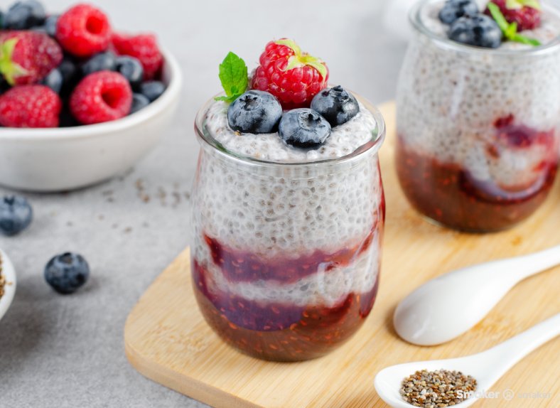  Deser z chia i mlekiem kokosowym 