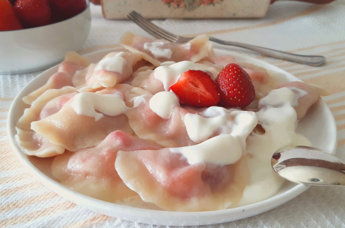 Pierogi z truskawkami