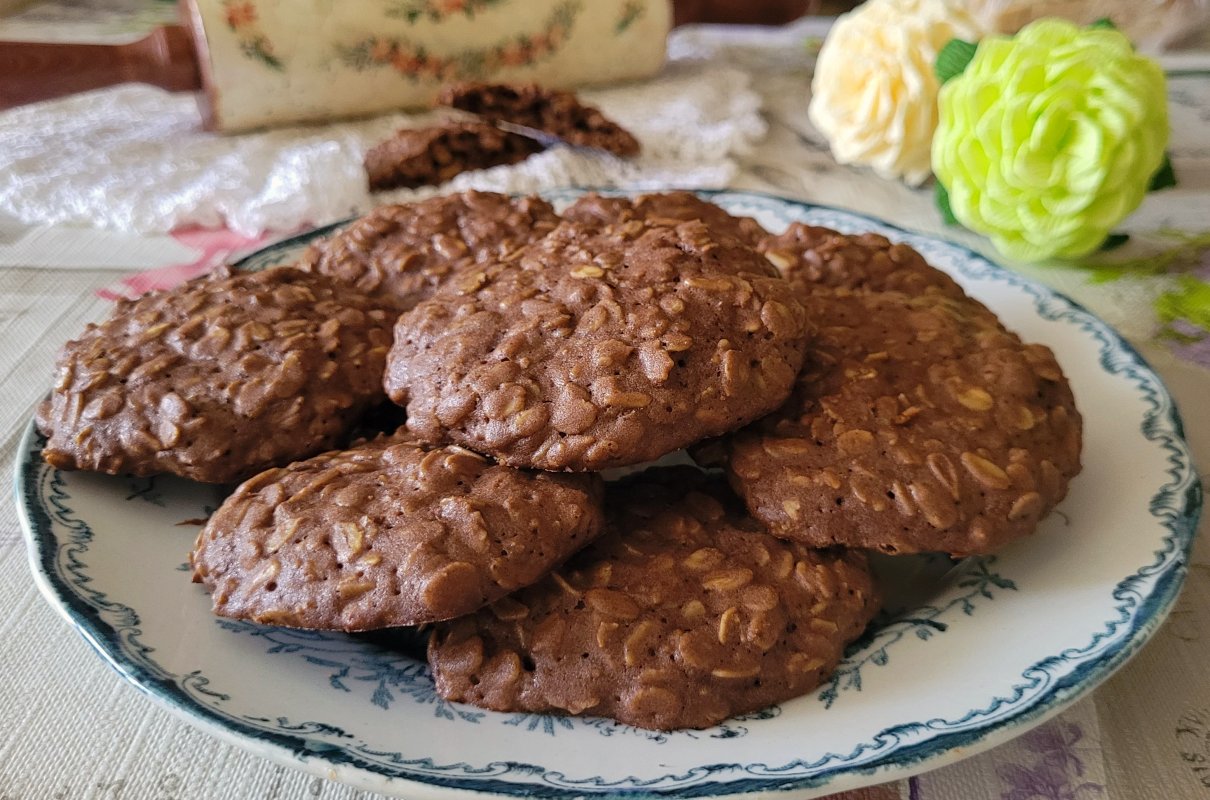 Ciasteczka owsiane kakaowe