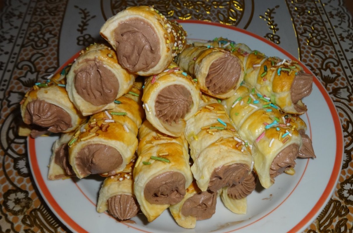 Rurki z kremem.