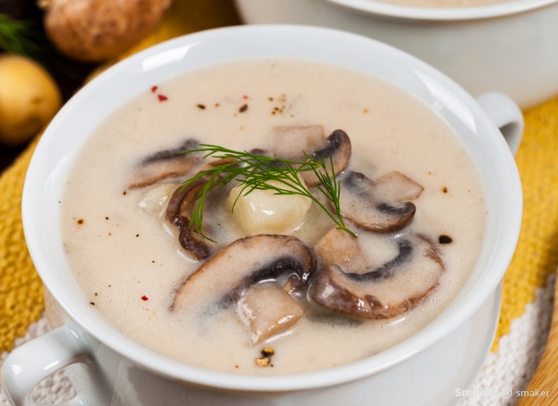  Kremowa zupa z pieczarek 