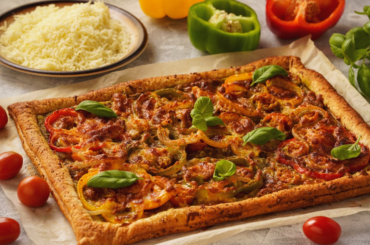 Pizza na cieście francuskim