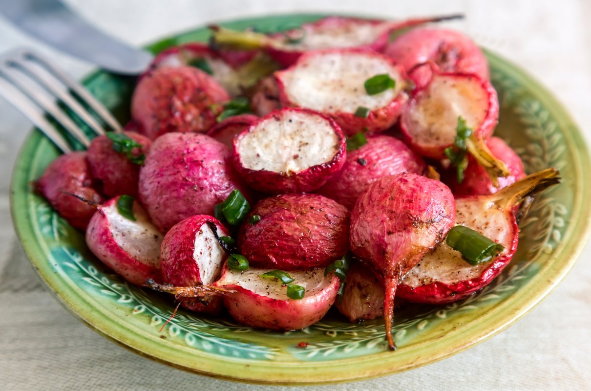 Pieczona rzodkiewka