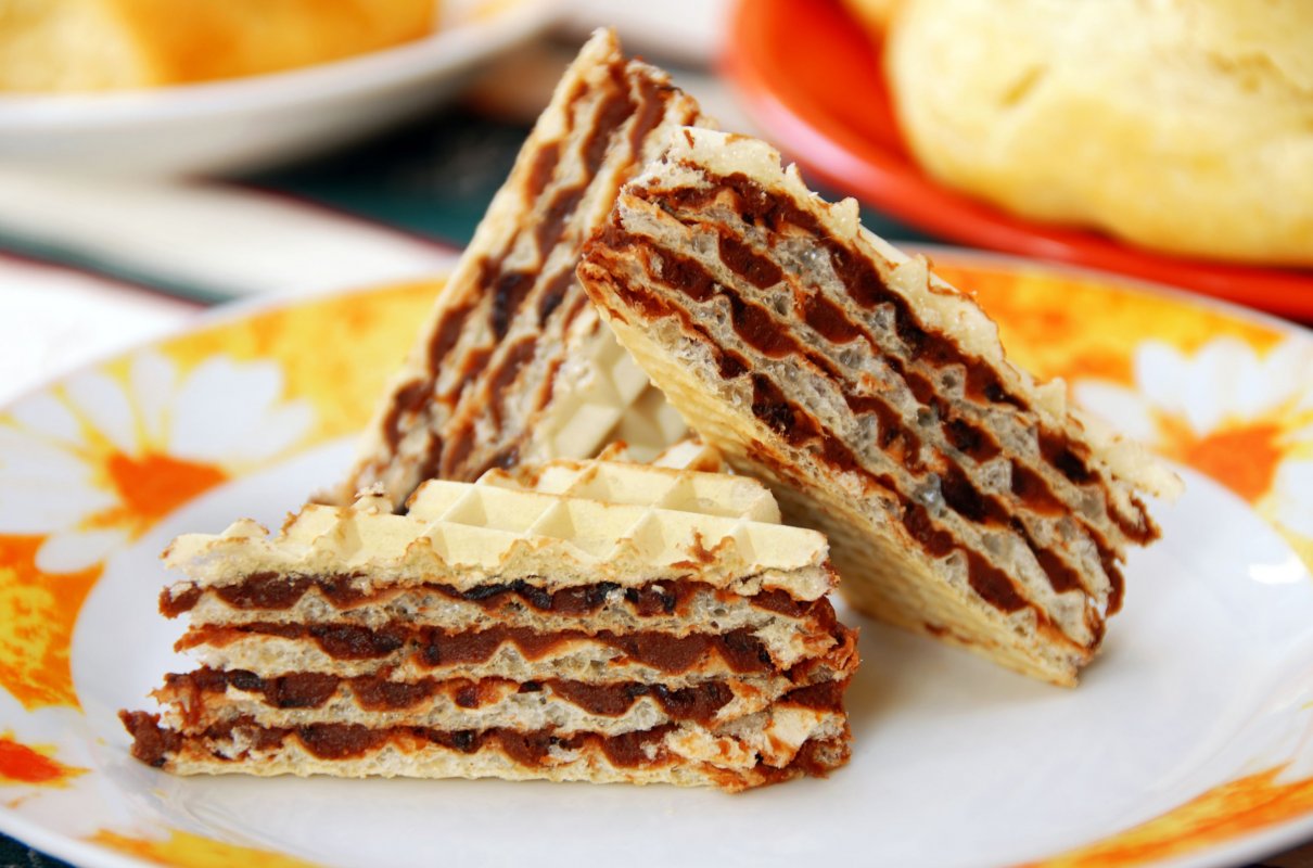 Wafle z czekoladą jak z PRL-u