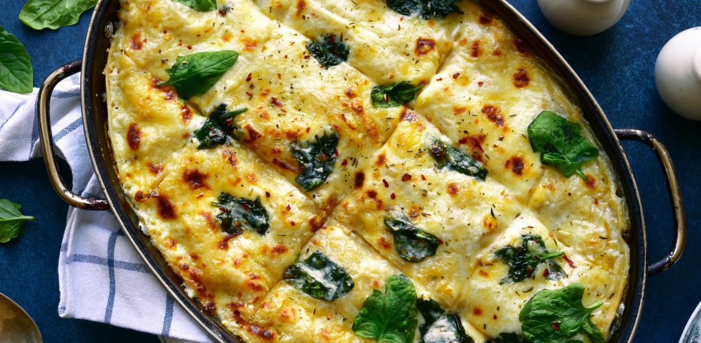 Zapiekane naleśniki z kurczakiem