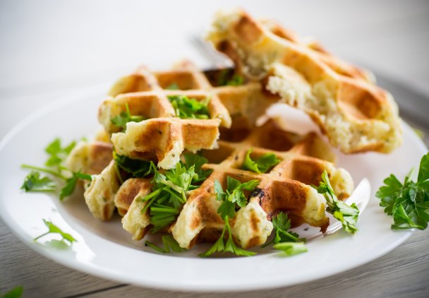 Zamień chleb na warzywne gofry