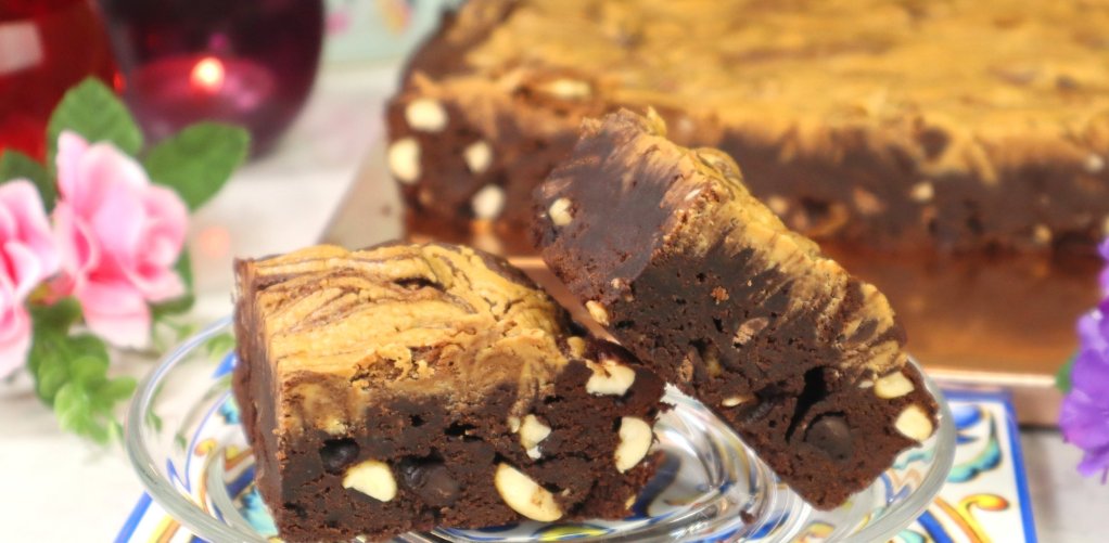 Brownie z masłem orzechowym