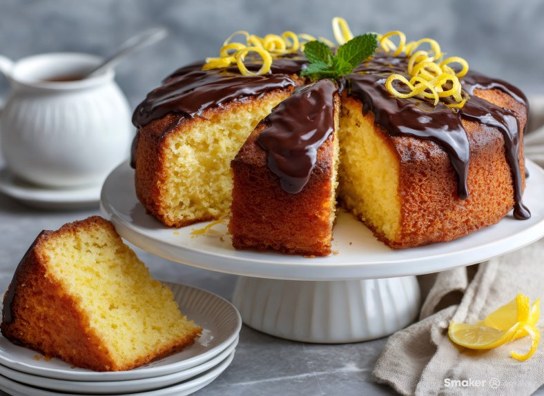  Babka jogurtowo-cytrynowa w polewie czekoladowej 