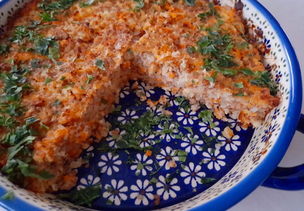 Zapiekanka obiadowa z kaszą gryczaną