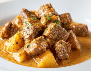 Gulasz wołowy z ziemniakami