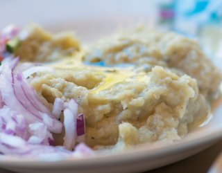 Pasta z pieczonego bakłażana