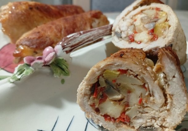 Roladki wieprzowe z piekarnika na ostro