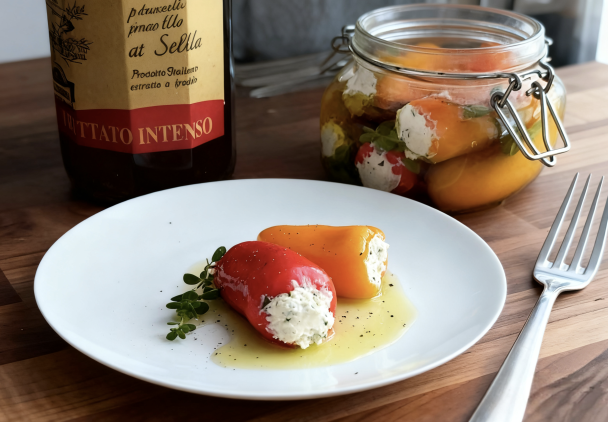 faszerowane mini papryczki