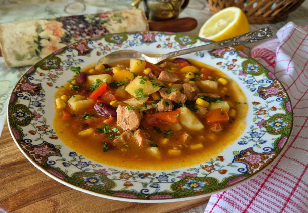 Zupa meksykańska gulaszowa