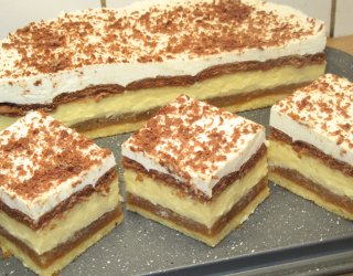 REWELACJA!!! Pyszne ciasto budyniowo-śmietankowe z jabłkam