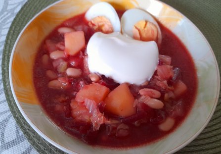 Barszcz ukraiński na Środę Popielcową