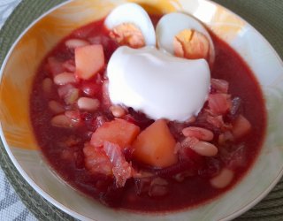 Barszcz ukraiński na Środę Popielcową