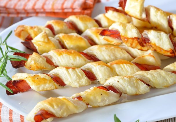 Kolacja z ciasta francuskiego