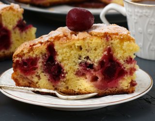 Ciasto burzowe z wiśniami