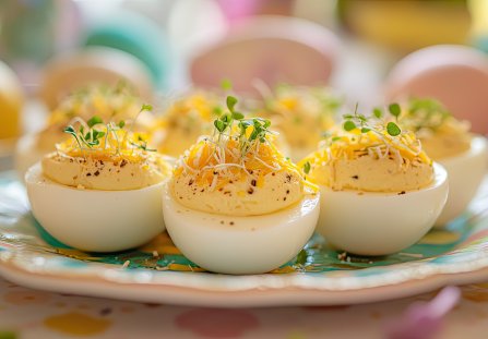 Jajka z farszem serowym