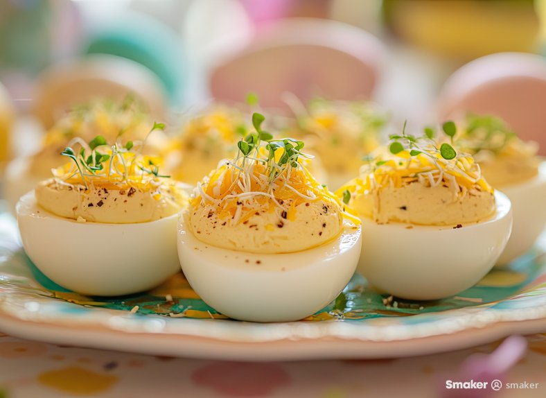  Jajka z farszem serowym 