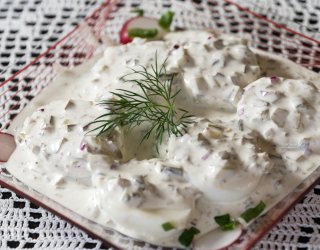 Jajka w sosie tatarskim