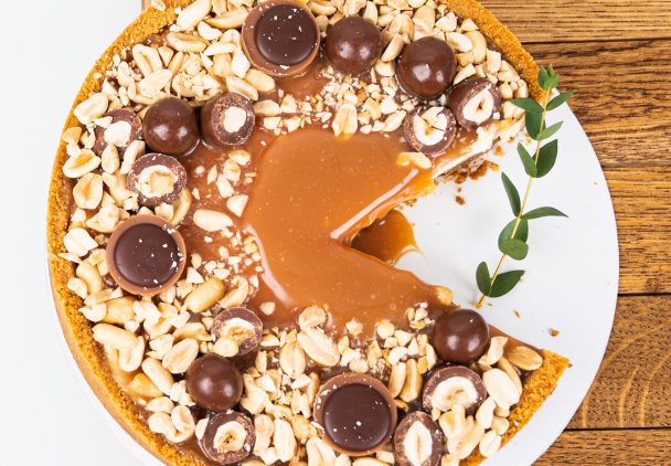 Mazurek z masłem orzechowym