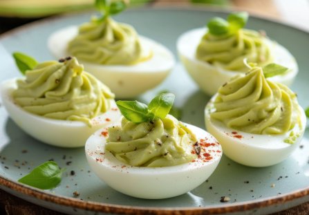 Jajka faszerowane awokado