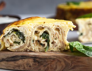 Naleśniki zapiekane ze szpinakiem