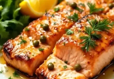 Przepis na łososia w marynacie miodowo-musztardowej z air fryera