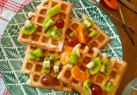 Gofry z płatków owsianych