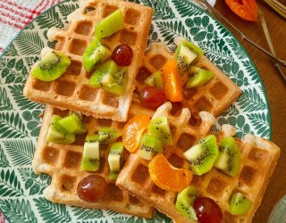 Gofry z płatków owsianych