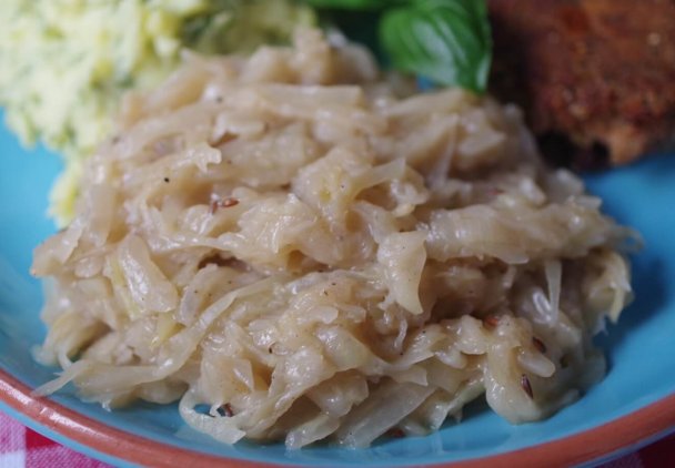 Kapusta kiszona zasmażana