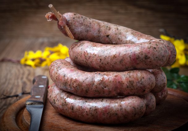 Biała kiełbasa swojska