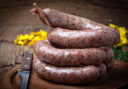 Biała kiełbasa swojska