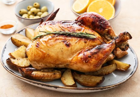Kurczak pieczony w cydrze