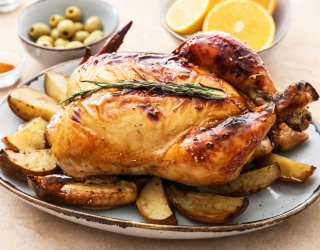 Kurczak pieczony w cydrze