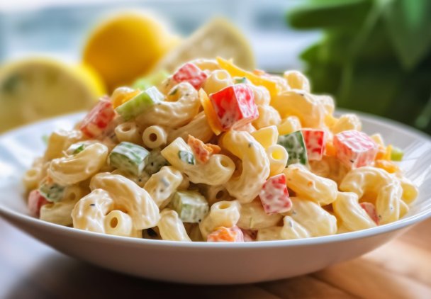Sałatka makaronowa z warzywami