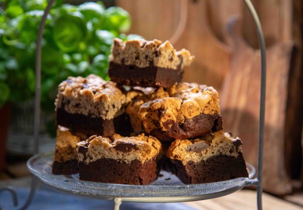 Brookies - ciasteczkowe brownie według Ewy Wachowicz