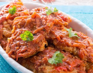 Pieczone kotlety po zbójnicku