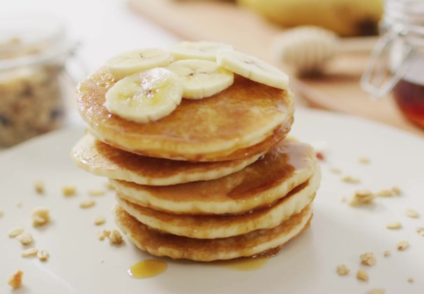 Puszyste placuszki bananowe