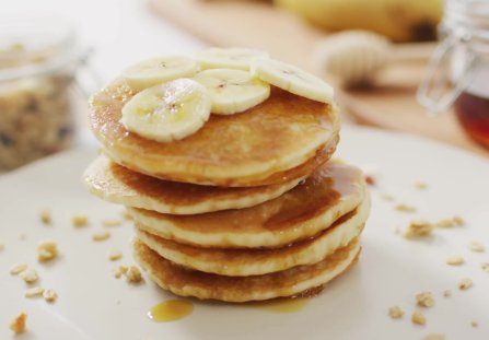 Puszyste placuszki bananowe