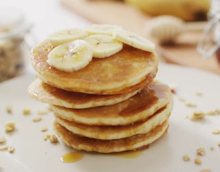 Puszyste placuszki bananowe