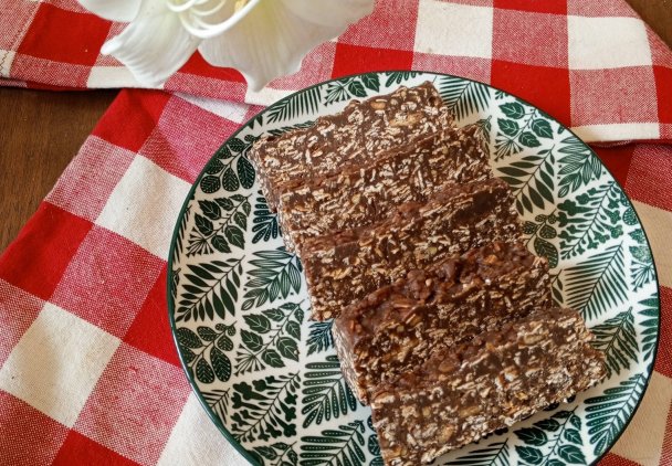 Blok czekoladowy z płatkami owsianymi